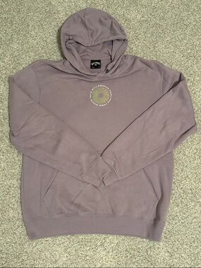 Billabong Lavender Pullover Hoodie with Chest Logo